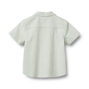 Рубашка с коротким рукавом Wheat, невесомые полоски